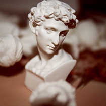 David Plaster Statue like Xiaowei Pendulum Pieces Small Fine Art Teaching Aids Sculpture Su Model Avatar Dolls Painted Color Sketching Molds Apollo Small figure European style Decorative Venus Skull Agriba