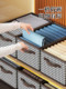 Houndstooth clothes storage box home wardrobe pants organizing box fabric box layered folding artifact storage box