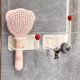 Bathroom Comb, Hair Tie, Hairband, Headband Hook, Bathroom Wall-Mounted Storage Rack, No-Drill Storage Shelf, Jewelry Adhesive Hook