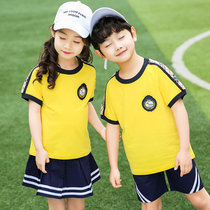 Primary School Uniforms Summer Clothing Children Graduation Photo Class School Wind Summer Kindergarten Landscaped Short Sleeve Sports Suit
