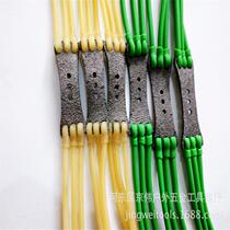 High elasticity durable power super elastic leather slingshot imported round leather eight high strength Kazhu violent super
