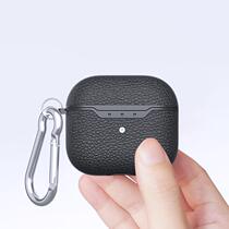 Lychee tattoo is suitable for Apple Airpods3 protective sleeve wireless Bluetooth headphone cover 3 generation anti-throw hanging buckle soft shell
