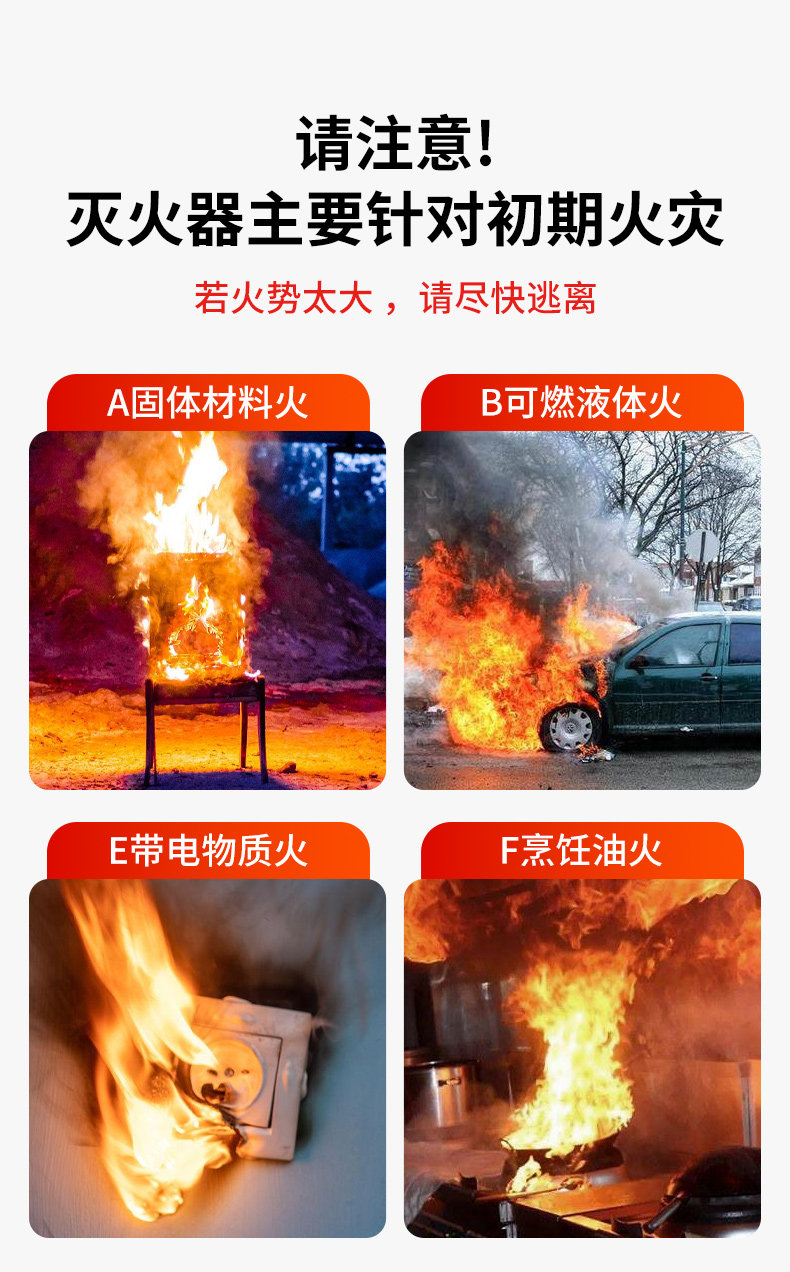 Water-based fire extinguisher for vehicle-mounted private car household high temperature resistant explosion-proof portable 3C certified fire-fighting genuine goods small
