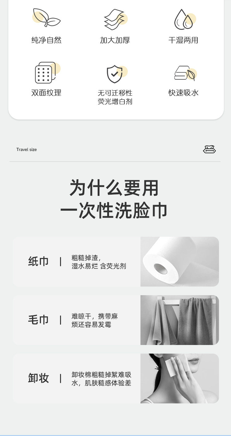 安享好物 安享B级洗脸巾-UNIFREE洗脸巾 国标 
