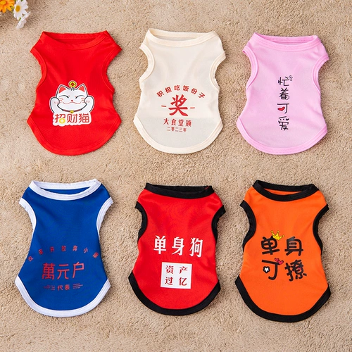 Одежда для щенка в летнем тонкая кошка Тедди Бибел Белит Лето маленькие щенки питомца милый