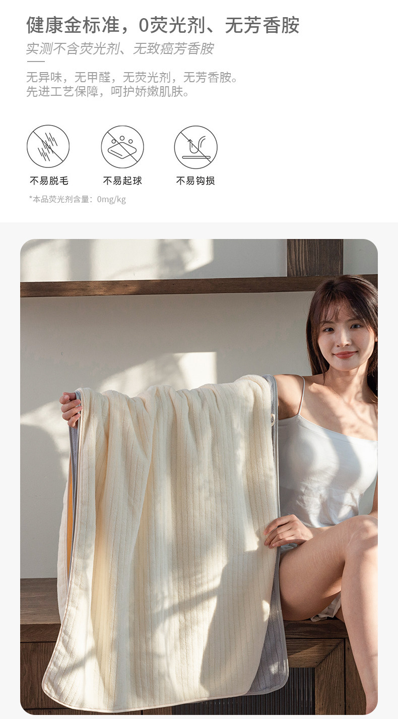 Полотенце 浴巾吸水速干情侣加大超软裹巾2024新款亲肤不掉毛家用高档洗澡巾