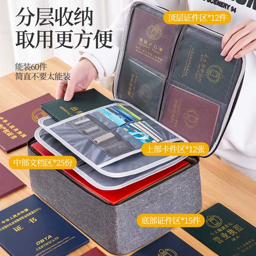 Сумка-органайзер, универсальный картхолдер для документов, водонепроницаемый замок для путешествий