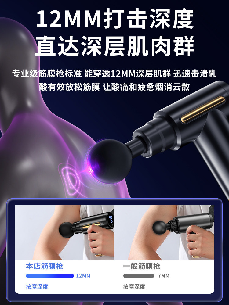 Профессиональный перкуссионный массажер Edi Fascia Gun 411