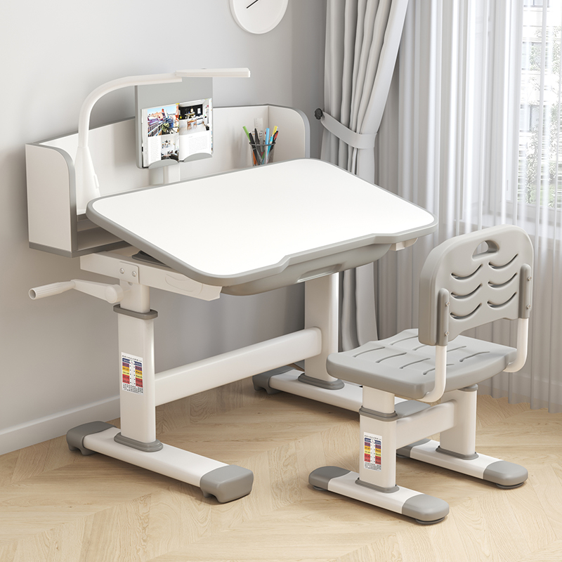 Study table children book table and chairs multifunctional children home class table and chairs kit for elementary school students can lift desk