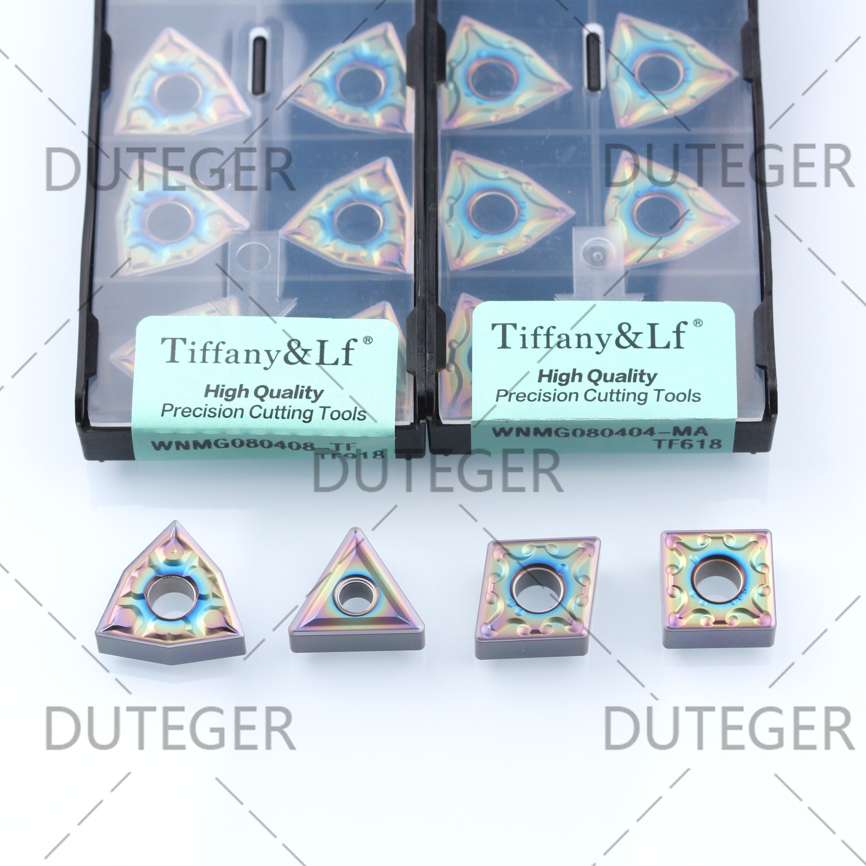 Dacska DESKAR Numerical Control Outer Round Seven Colorful Blade WNMG080408 04-MA TF TF618 Quenched Steel