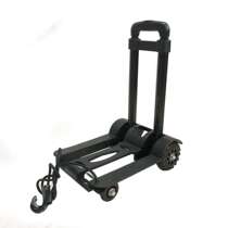 Telescopic folding hand pull cart Home shopping cart small pull cart Plastic pull cart mute load small cart easy to carry