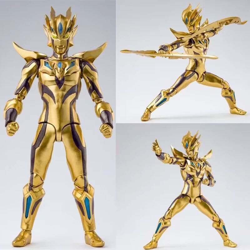 Shining Golden Ultraman Zero Figure Shf Toy Articulated Action Figure Model Tiga Blazer