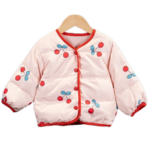 Girls down lining babys lightweight 90 white duck down down jacket childrens warm and stylish winter clothing for baby girls
