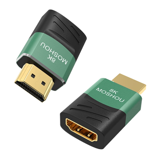 魔兽2.1版高清HDMI公对母延长直角转接头转换器8K@60Hz 4K@120Hz