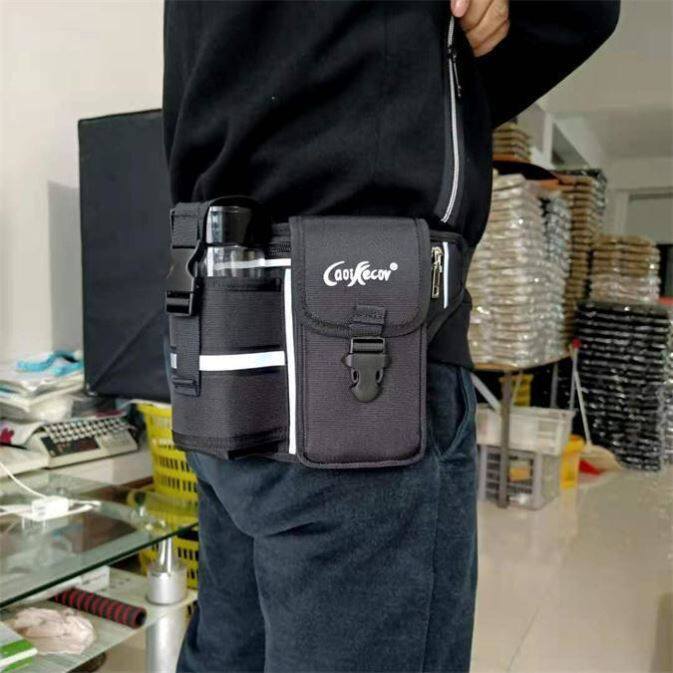 Work mobile phone waist bag outdoor leisure waist bag mountaineering sports water bottle bag night work reflective new waist bag