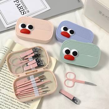 Household Nail Clipper Set, Complete Set of Nail Clippers, Large Adult Nail Clippers, Portable Beauty and Manicure Nose Hair Clipper Set