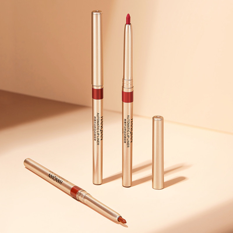 Han Qian lip liner waterproof long-lasting non-fading automatic rotation lipstick lip liner natural modification female hook line beginner