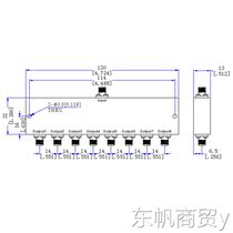 PD-30 1000-8S 30-1000MHz 1W SMA RF one-to-eight coaxial power splitter tax-included price