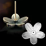 Мини -вишневый цветок антикварного держателя благовоний копер