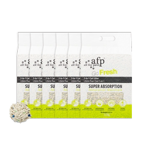 (Self-operated)afp five-in-one mixed space cat litter low dust second clumping effective deodorizing bentonite 2 5kg*6