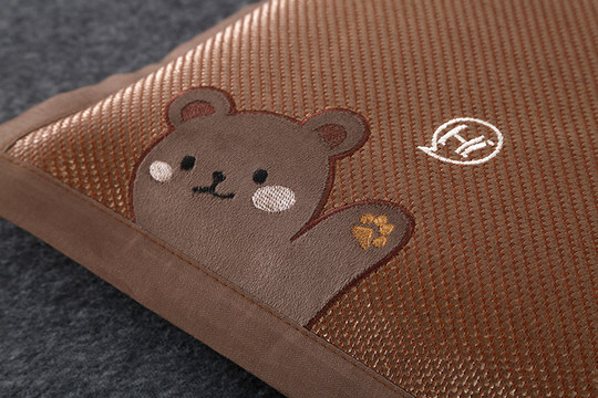 夏季冰丝枕套一对装可水洗成人凉感冰丝枕头套48x74凉席枕套冰藤