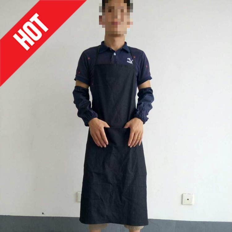 Hot sell 1m 1 2m denim apron without sleeve with wear resistant anti-fouling industry for adults and men