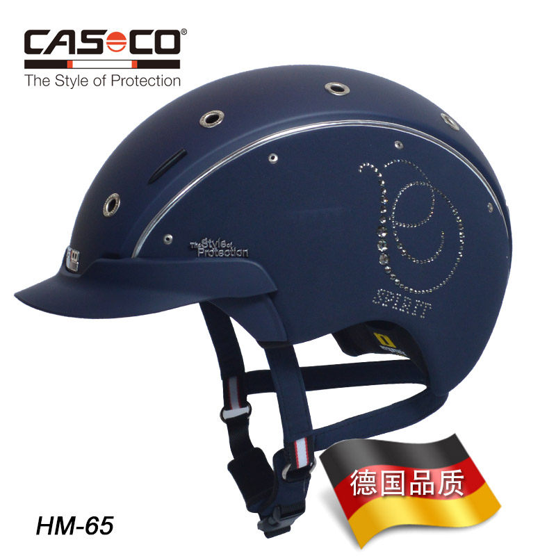 Germany Imports CASCO Equestrian Safety Hat Dancing Step Obstacle Safety Hat Bright Crystal Light Horse Rider Hat Hantu Equestrian