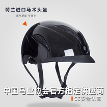 BR Adjustable Equestrian Helmet Glossy Riding Helmet Eagle Eye Breathable Safety Hantu Horse Gear 8101225