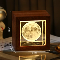 Луна【Ночник с деревянной рамой】+Подарочный пакет