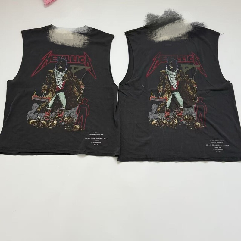 【Lizard Man·Earth】Susu's Independent High Street Style Original Color Custom-Dyed Vintage Tee Metal Band