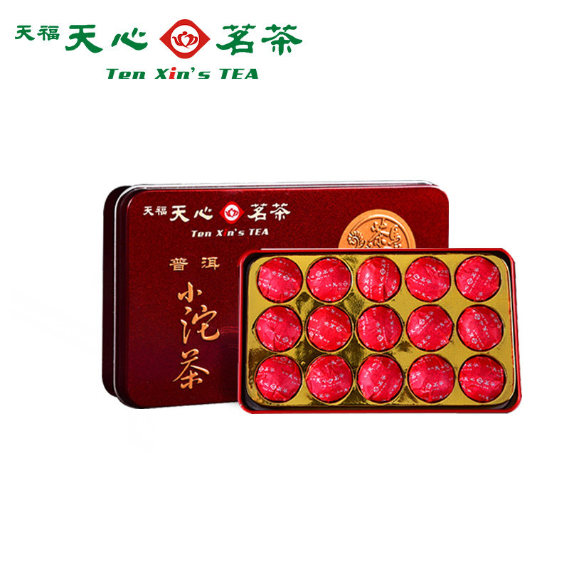 天福天心茗茶 普洱小沱茶 75g礼盒装 天猫优惠券折后￥29包邮（￥59-30）