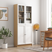 Nordic minimalist home bookshelf bedroom living room simple floor-to-ceiling wall storage bookcase solid wood shelf