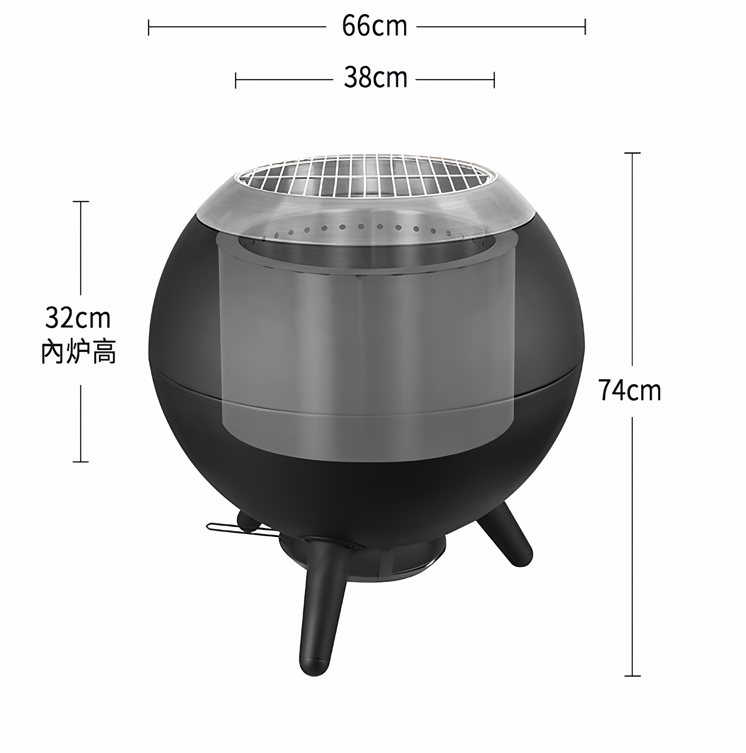 Гриль-печь Outdoor Craftsman Super Moon Small Lunar стандарт