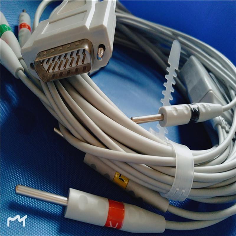 包邮兼容福田Fukuda FCP-7101 FCP-2155 CP-204JC心电图机导联线