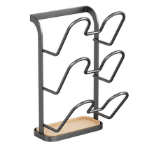 Kitchen pot lid storage rack without punching wall placer wall-mounted multi-layer multi-functional chopping board cutting board storage rack