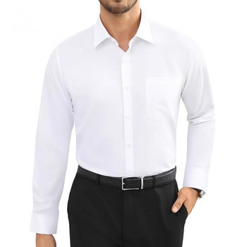 Amazon buttoned four-way stretch shirt men's formal shirt
