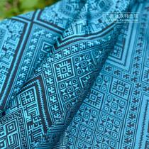 Guangxi Zhuang characteristics Zhuang brocade pattern fabric decorative clothing fabric for ethnic meeting activities tablecloth