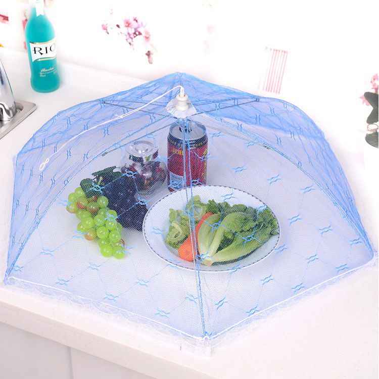 Large Number of Meals Hood can be folded with table cover Home Dust-proof cover Hood Meals Table Hood Bowls Vegetable Mesh Hood Sub-cover Hood Umbrella
