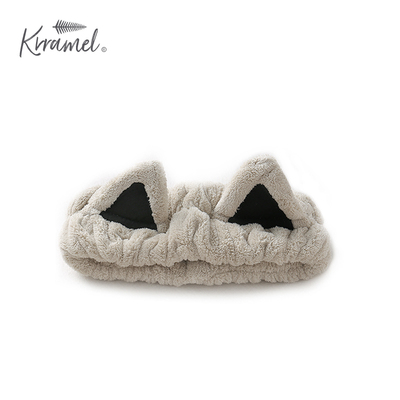 KRRAMEL Повязка на голову для умывания, ободок, средство детской гигиены для ванны, кот, женский стиль