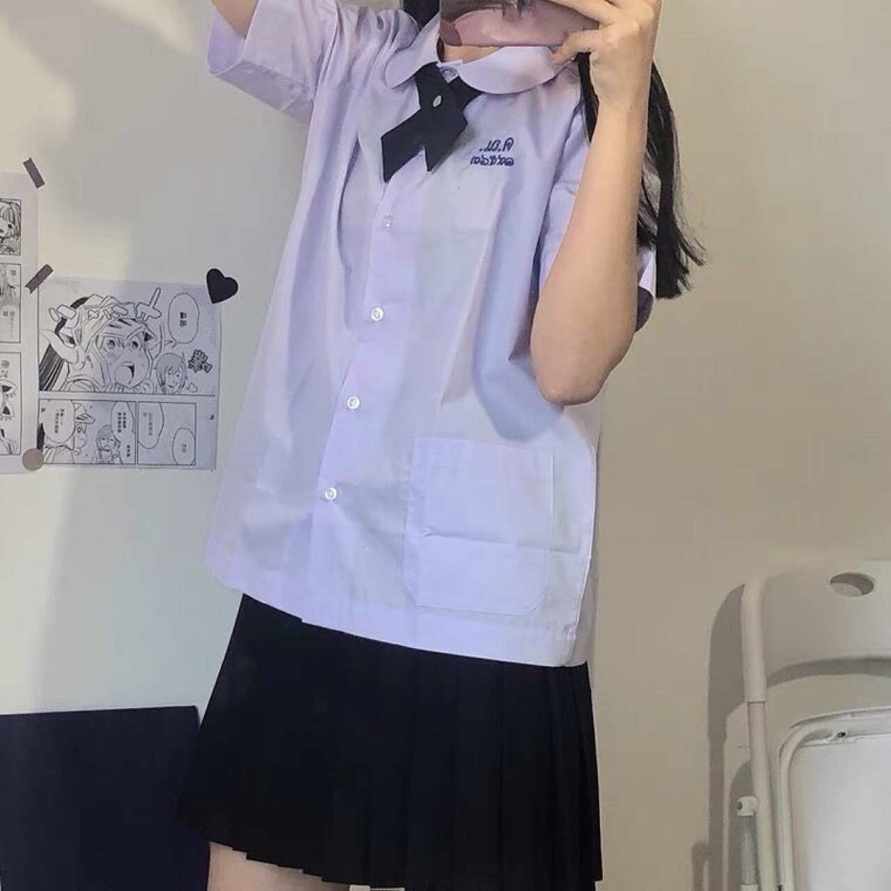 jk制服加工定制 泰国校服娜诺禁忌女孩初恋泰式短袖衬衫jk制服套装裙子女学院风夏