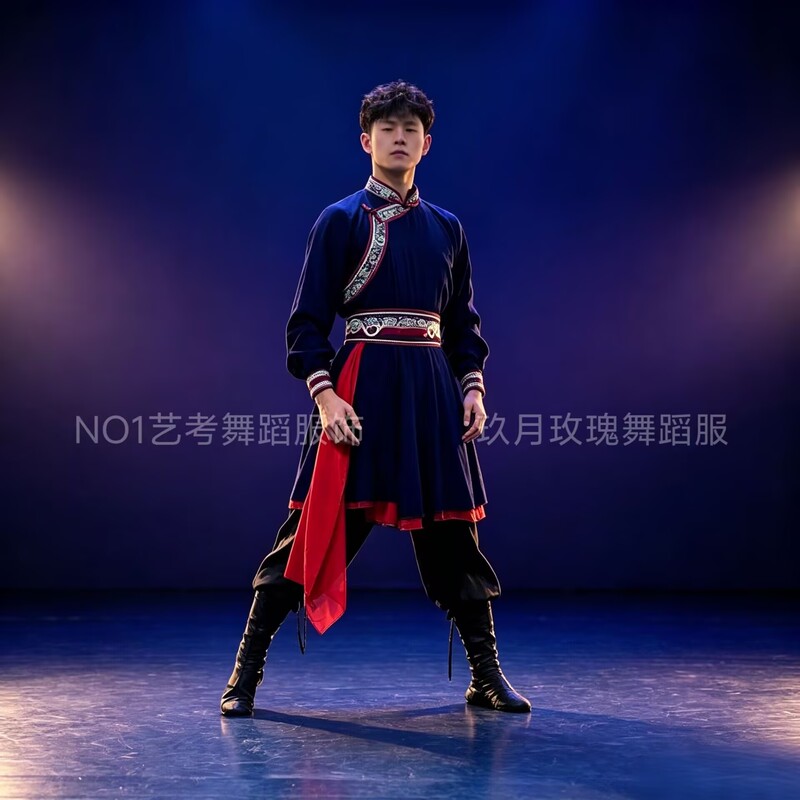 New Mongolian Men's Traditional Ethnic Clothing Performance Costume Stage Performance Suit Professional Dance Costume New Mongolian Men's Traditional Ethnic Clothing Performance Costume Stage Performance Suit Professional Dance Costume
