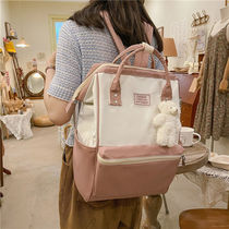 School Bag Junior High School Girl High Face Value 2022 New Large Capacity Light Han Edition Fashion Tide College Wind Double Shoulder Bag