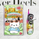 Милая зажигалка с шестернями, высококачественный мультяшный ветрозащитный портсигар подходит для мужчин и женщин для друга