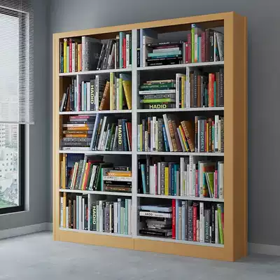 Xinjiang floor-to-ceiling bookshelf Simple storage shelf Steel economical office library bookcase simple household storage