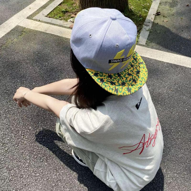 Baseball Cap Outdoor Versatile Korean Style Flat Brim Slightly Distressed Large Head Circumference High Street American Style Face-Slimming 2025 Men