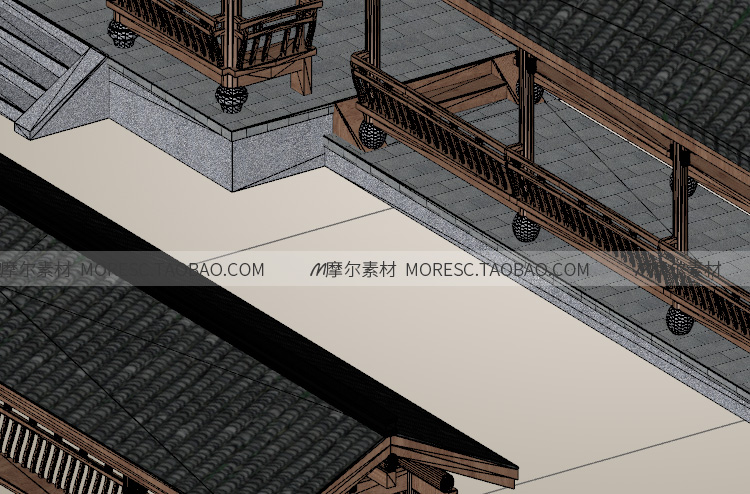 图片[5]-C4D FBX OBJ skp古建筑回廊桥长亭凉亭中国风国潮模型设计素材-cg男孩