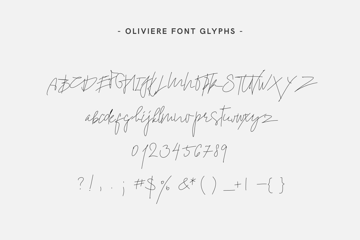 Oliviere Handwritten Font Script, a Script Font by.jpg