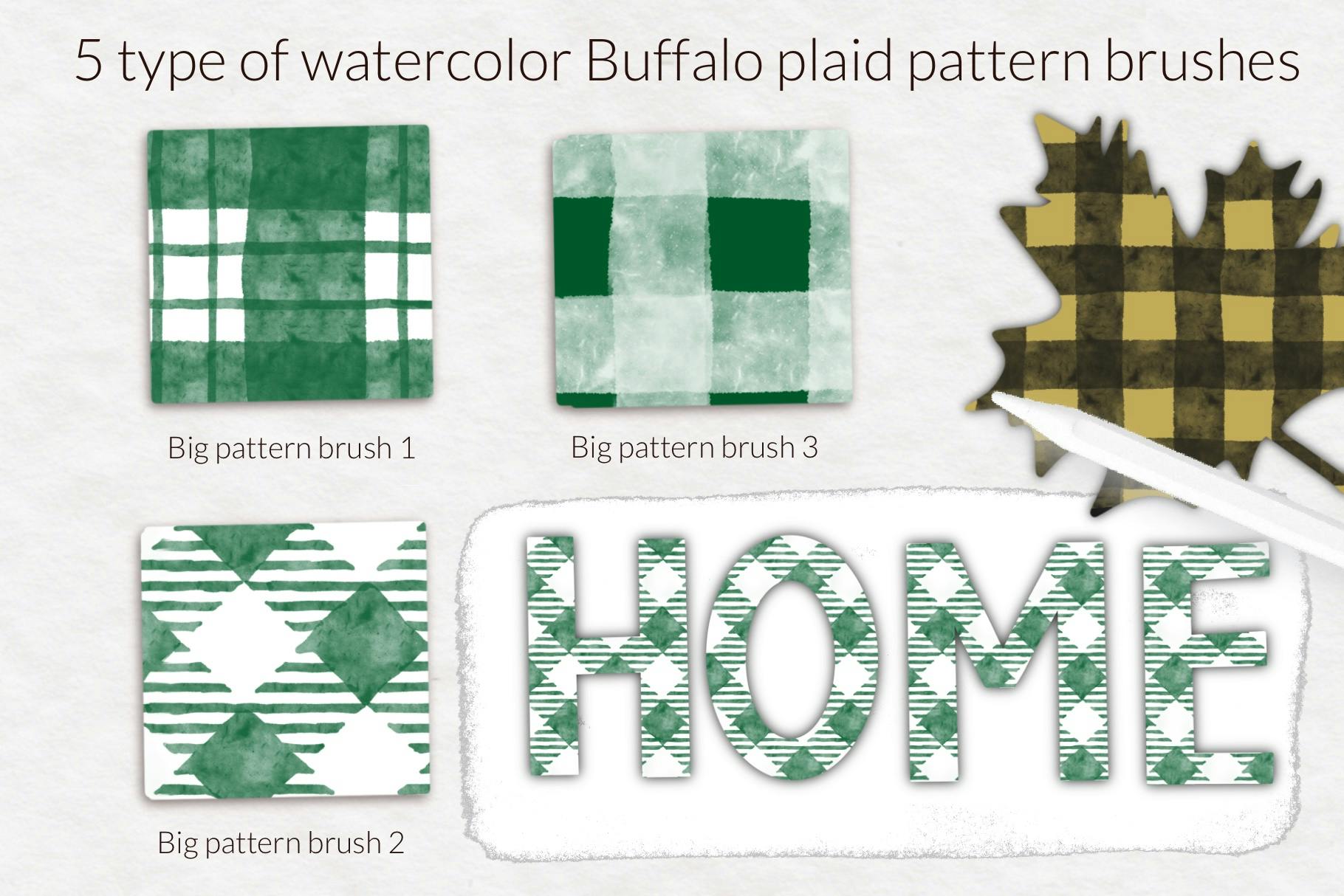 Farmhouse Christmas Buffalo plaid watercolor-2.jpg