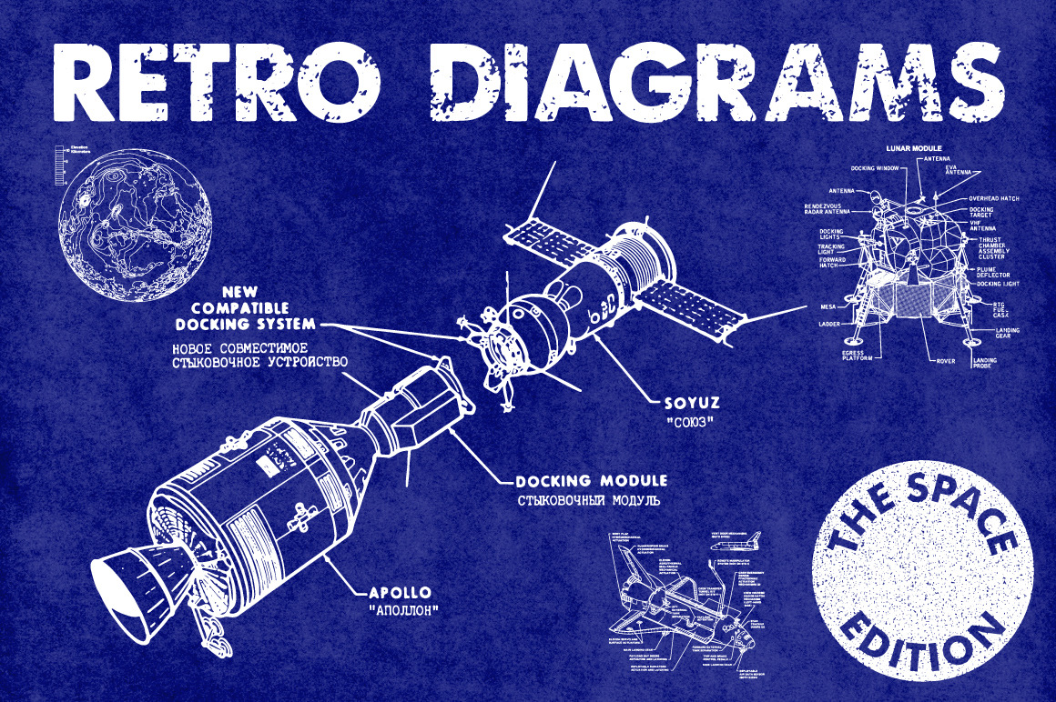 Retro Vector Diagrams - 32 Items, an Illustration.jpg