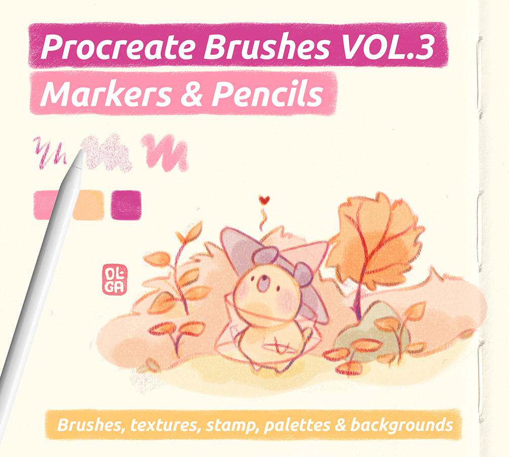Procreate Brushes Vol.3 – Markers & Pencils